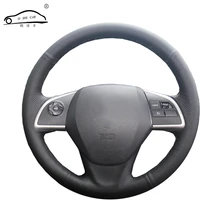 Оплетка рулевого колеса автомобиля из искусственной кожи для Mitsubishi Outlander 2013 Mirage ASX L200/чехол для руля на заказ