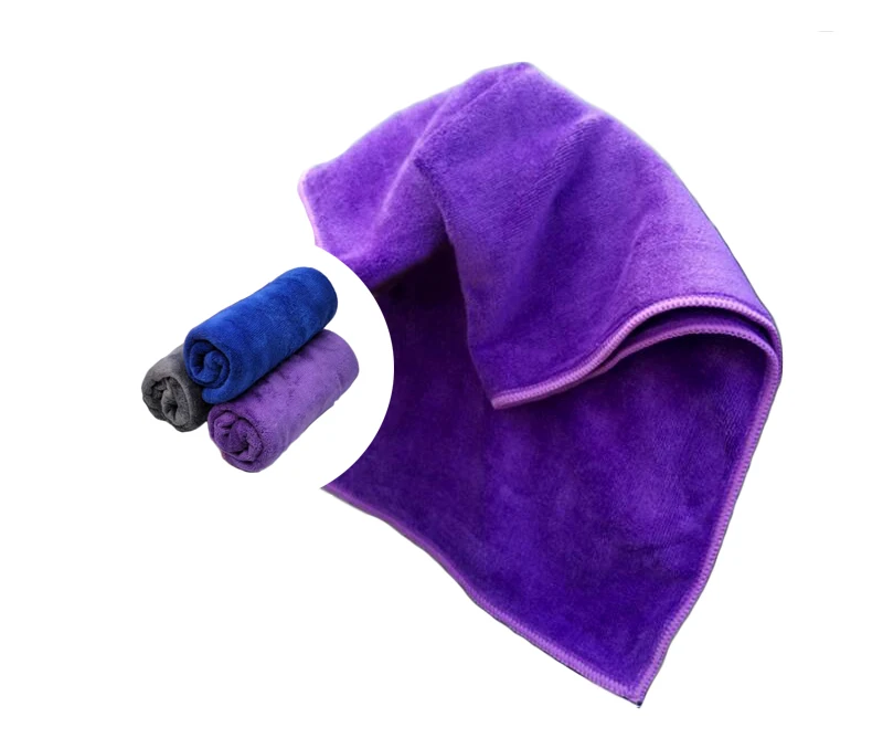 6 шт. качество квадратный супер толстые плюшевые из микрофибры Тематические товары про рептилий и земноводных мягкие абсорбирующие автоматической стирки ткань Средства ухода за мотоциклом Полотенца автомобиля стиральная сушки Полотенца - Название цвета: 6 PCS purple towels