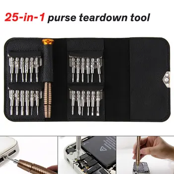 

25 in 1 For iPhone Cellphone Tablet PC Repair Screwdriver Set Torx Herramientas Ferramentas Screwdriver Wallet Set Repair Tools