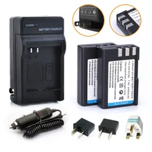 HIBTY 2400mAh Digital 2pcs EN EL9 EN EL9A LI ION Camera Battery charger Adapter For Nikon