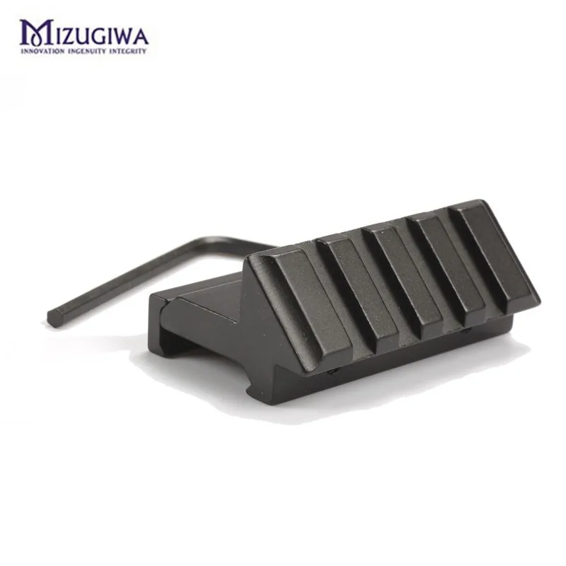 Mizugiwa одна сторона 45 градусов угол смещение рельс 20 мм прицела Вивер Пикатинни охотничьи принадлежности