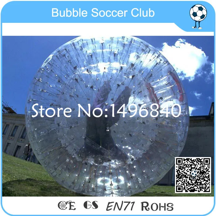 

Free Shipping 2.5m Giant Inflatable Clear Body Zorb Human Hamster Ball,Large PVC Inflatable Zorbing Ball For Adult