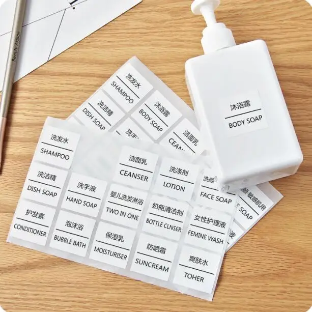 

Cosmetics Organizer Labels Sub-bottle Self-adhesive Label Paper 10 PCS/Lot Makeup Classification Label Stickers