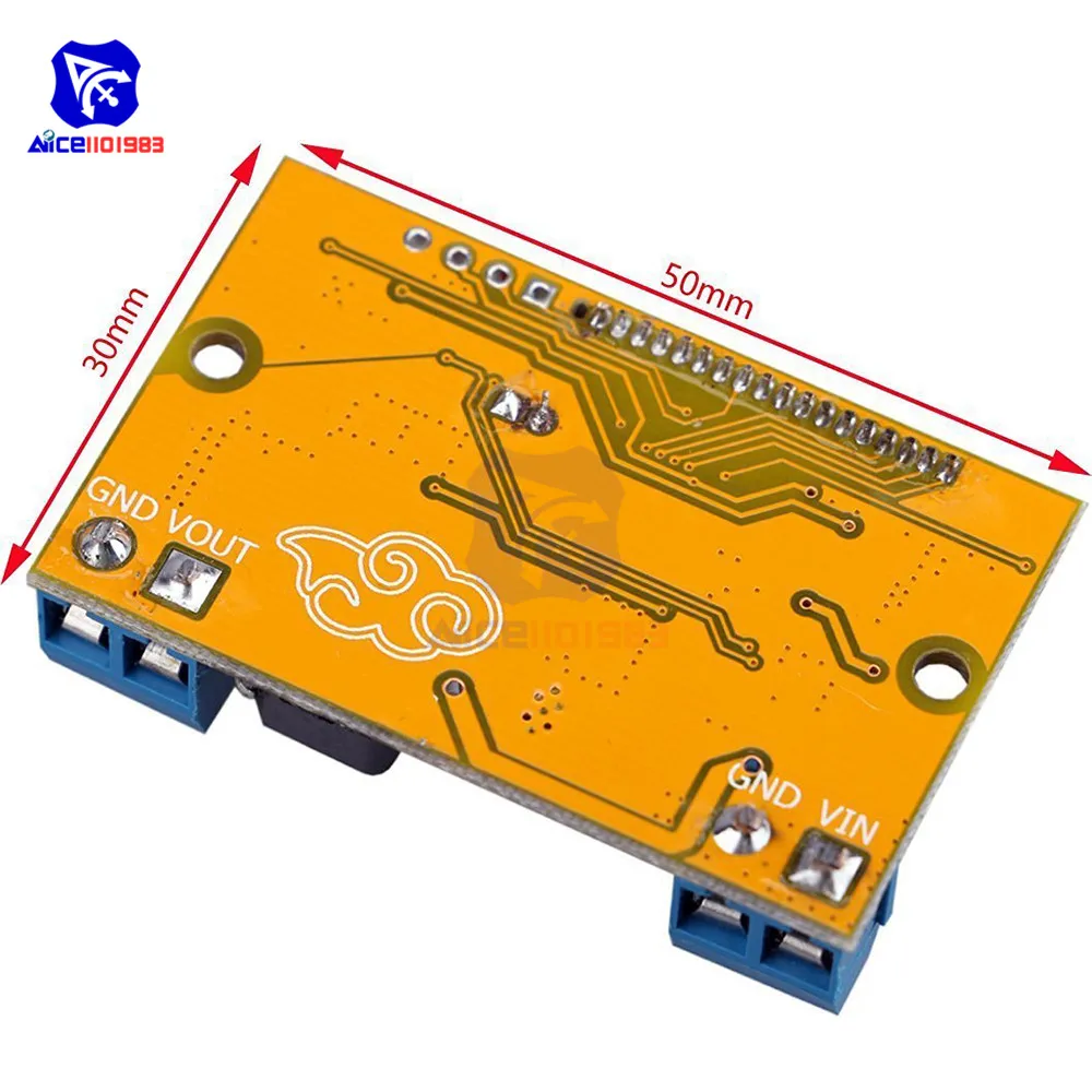 DC-DC 5-23 В до 0-16,5 в 3 А Регулируемый понижающий модуль питания напряжение тока ЖК-дисплей понижающий регулятор+ чехол