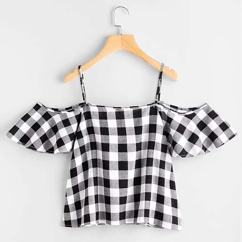 blusas de rayas cortas