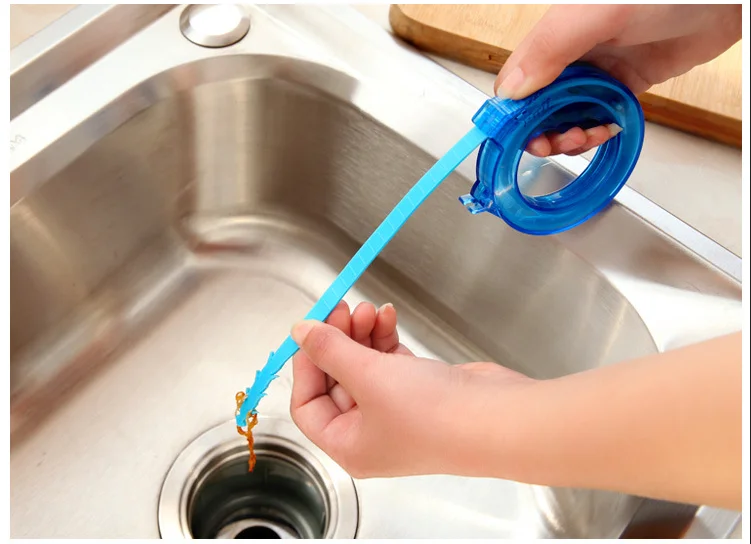 Us 1 07 7 Off 1 Pcs Home Cleaning Brushes Tools Accessories Drain Sink Cleaner Bathroom Unclog Sink Tub Snake Brush Hair Removal Cleaner Tool In