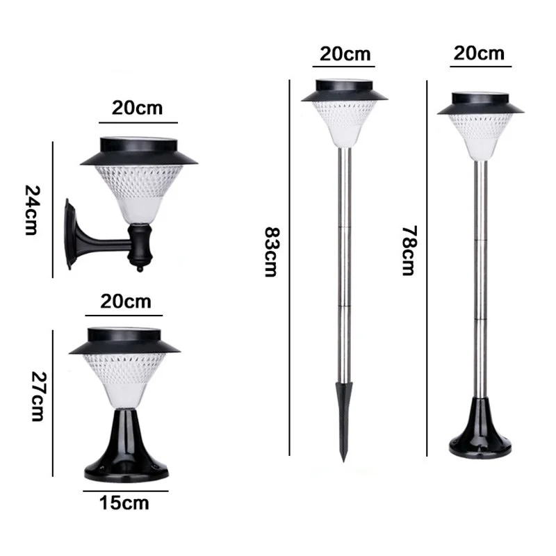 24led водонепроницаемый солнечный светильник, лампа для газона, уличное украшение сада, уличный светильник s, наружное уличное освещение, Солнечная лампа для кемпинга