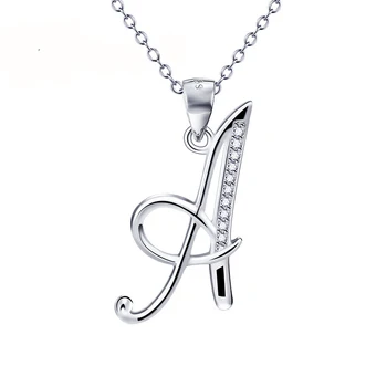 

fashion OL style 26 Letter pendant silver 925 jewelry 925 sterling silver necklace for women