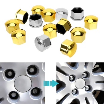 

LEEPEE Car Wheel Nut Caps 17mm/19mm Auto Trim Tyre Nut Bolt 20 Pieces Auto Hub Screw Cover Protection Covers Caps