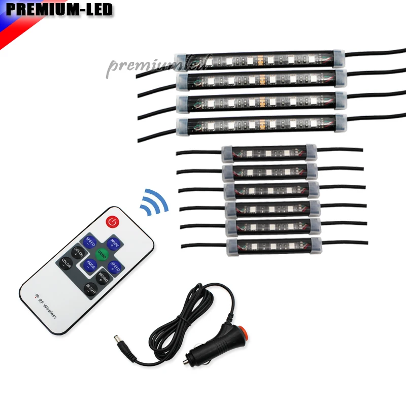 Универсальный 42 LED RGB многоцветный светодиодный моторный отсек или под