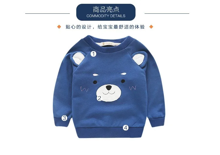 Nova/брендовая футболка с длинными рукавами для мальчиков вышивка с животными, милый медведь Лев лиса хлопок, детская одежда футболка для мальчиков