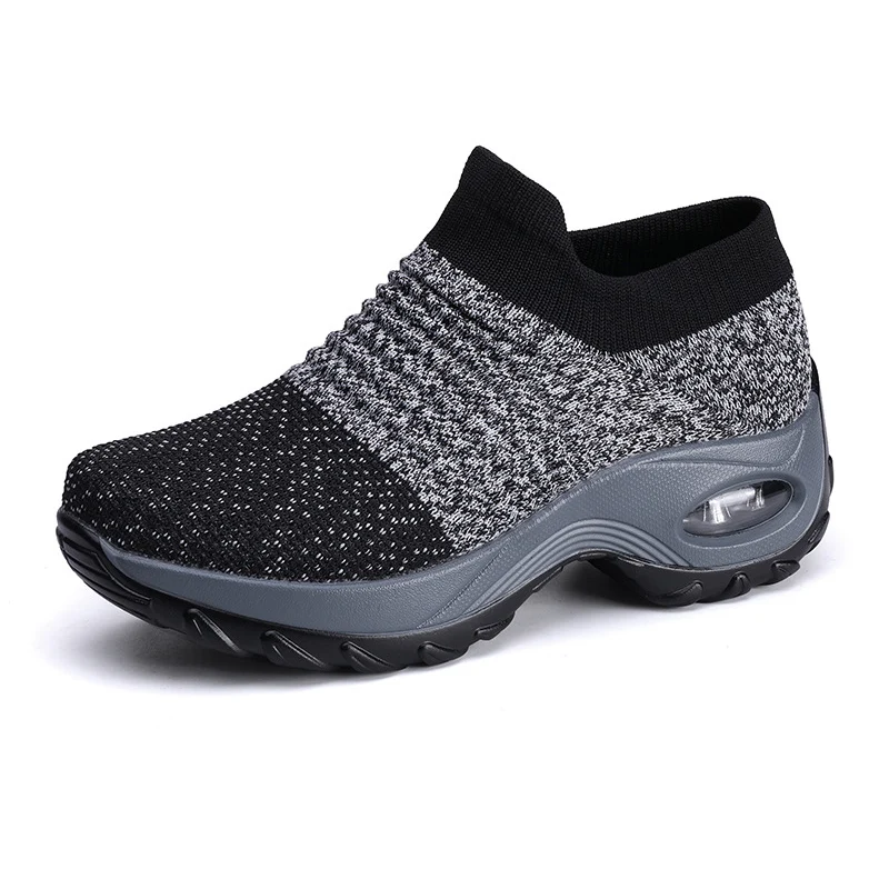 

Fashion Sneakers For Women Trainers Platform Shoes Black Sneakers Wedge Air Mesh Breathable Ladies Casual Shoes Zapatillas Mujer