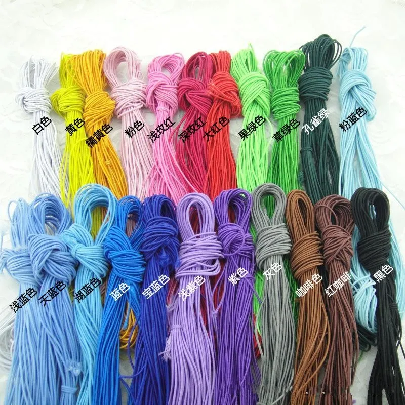 

Syunss,3mm 20Meters/Lot Round Elastic String Elastic Cord Rubber Band DIY Jewelry Making Elastic Bracelet Stretchable,22 Colors