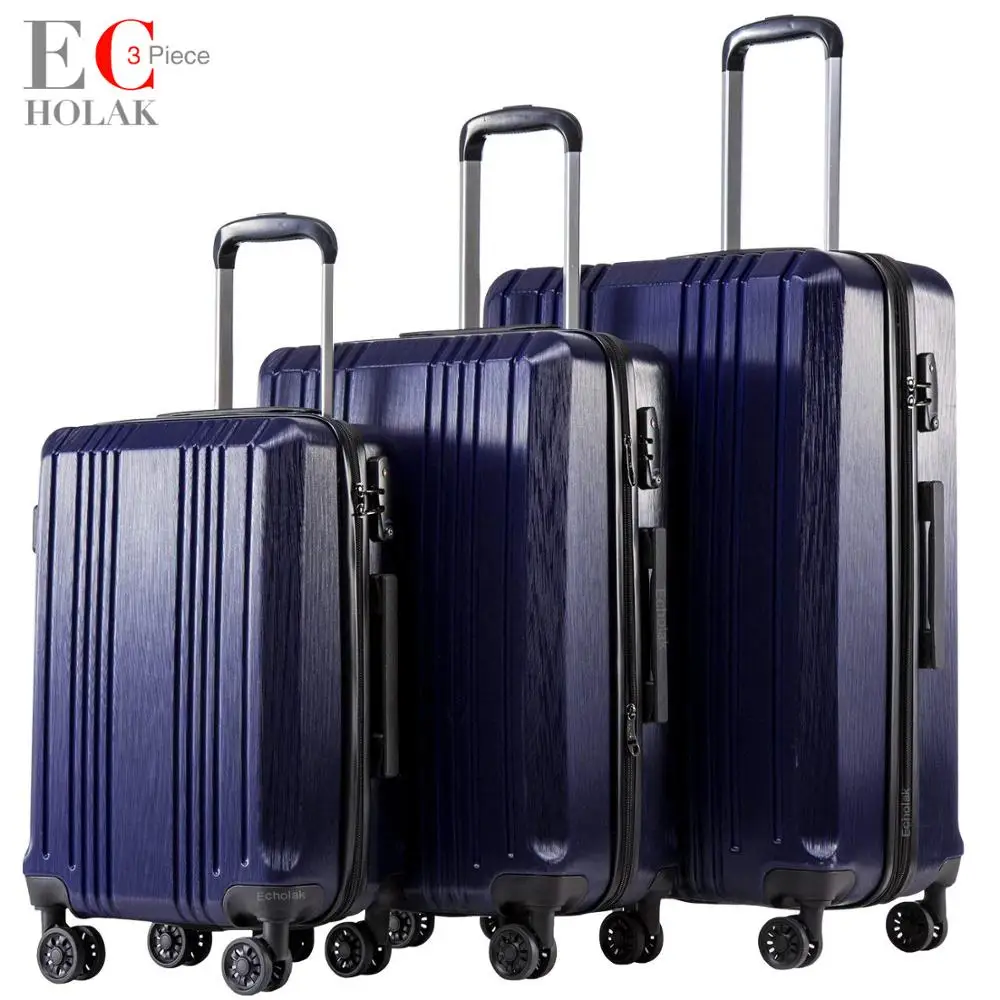 

3 Piece Set Luggage with TSA Lock Spinner 20in24in28in Expandable Suitcase PC+ABS 3 Piece Set Hardside Luggage