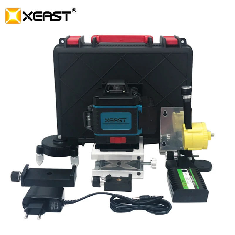 

XEAST green light 16 line level instrument 4D high precision glare floor tile sweeping instrument wall meter with remote control