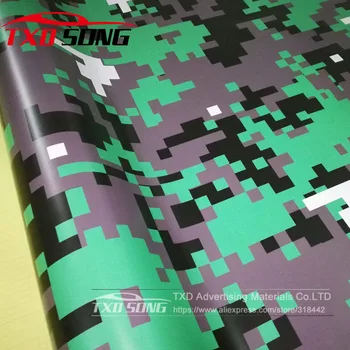 

Black grey Green Digital Vinyl Camo Wrap Film Car Sticker Air Bubble Free Car Motorcycle Wrapping Covering Film