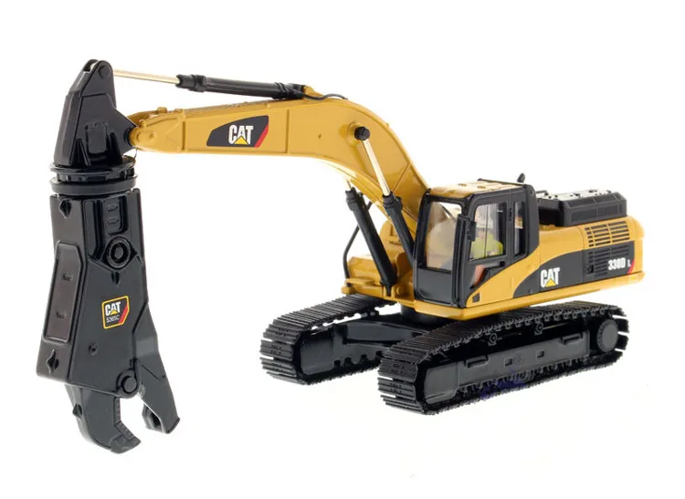 DM 1:50 Caterpillar CAT 330D L Engineering Machinery Hydraulic Excavator With Shear Diecast Toy Model 85277 Collect,Decoration
