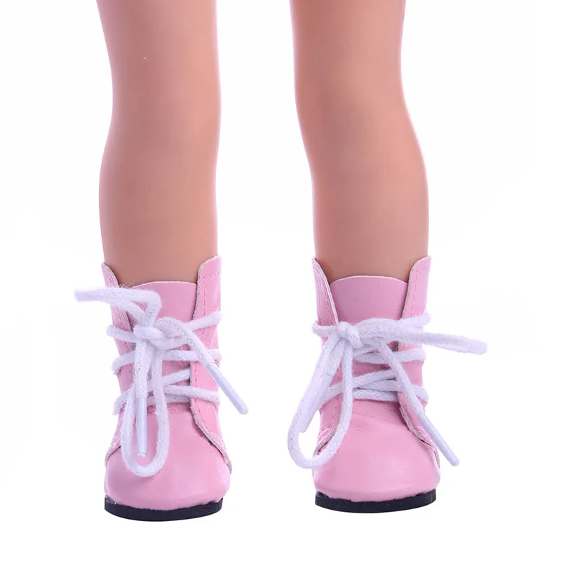 Solid color small boots for 14.5 inch American girl doll Wellie Wisher doll clothes 16