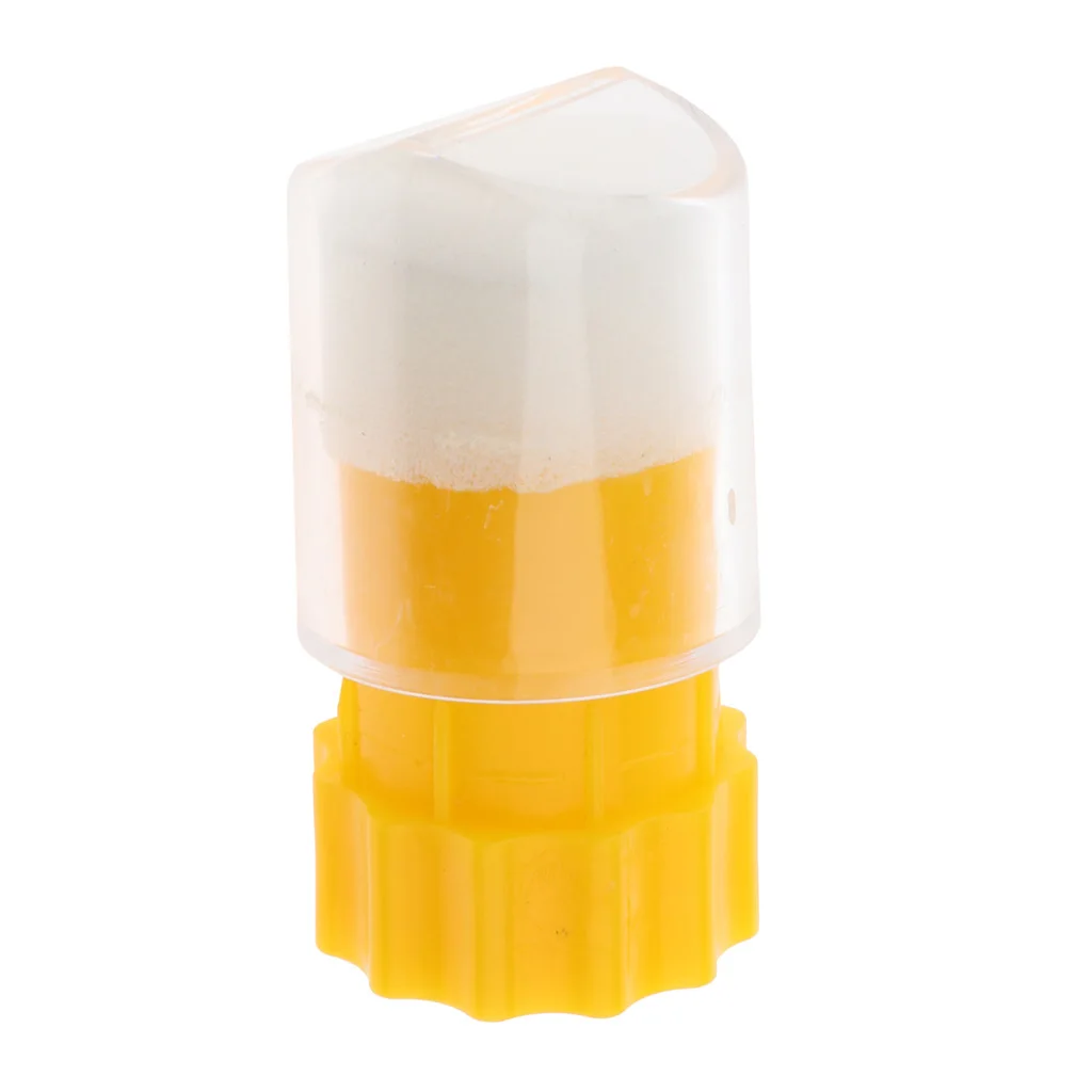 Premium Queen Bee Marking Cage Marker Bottle with Soft Plunger for Beekeeper, Yellow