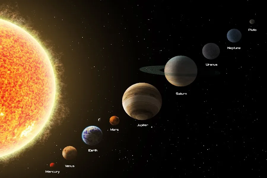 

DIY frame Sun-Mercury--Earth-Mars-Neptune-Pluto space Solar System posters and print home decor silk Fabric Poster Print