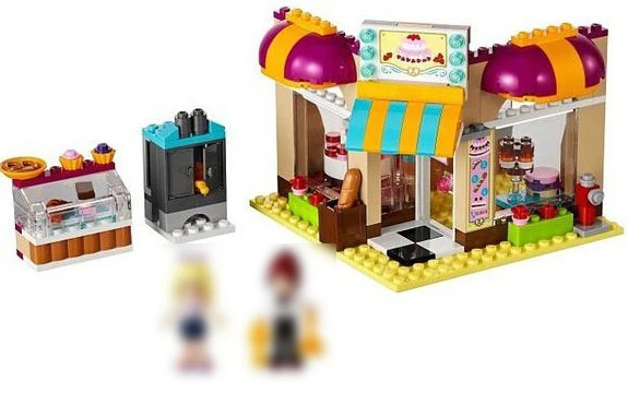 

Legoing Heart Lake City cake room 41006 252 Building Blcok set Brick compatible 10165 Toys for children Gift