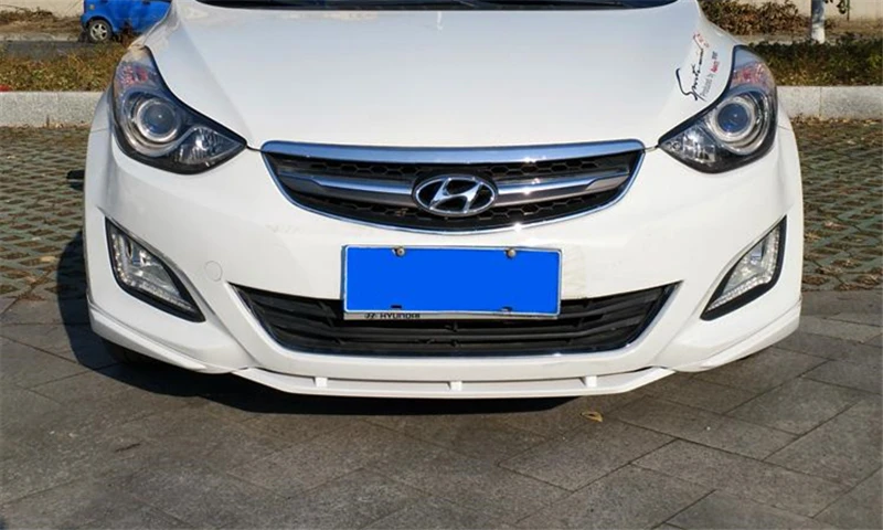 Использование для hyundai Elantra Avante бампер губы 2012- Комплект кузова спойлер спортивные аксессуары защита переднего и заднего бампера