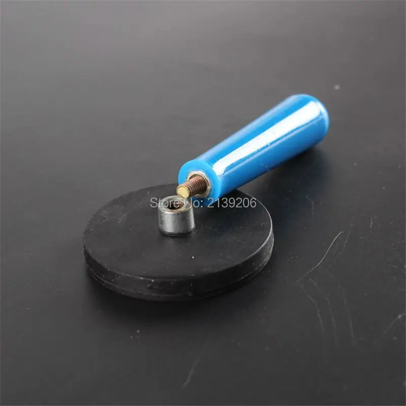 

6pcs D43mm pulling force 8KG detachable handle strong neodymium auto film fasteners rubber wrapped,scratch-resistant magnet