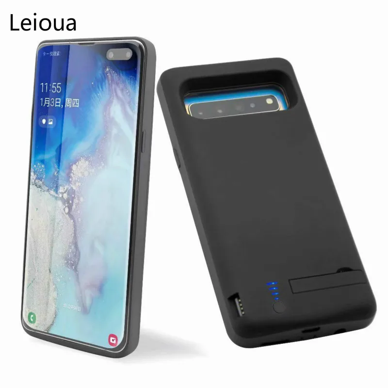 Leioua 6500 мАч роскошный держатель зарядное устройство чехол для samsung Galaxy S10 5G внешний