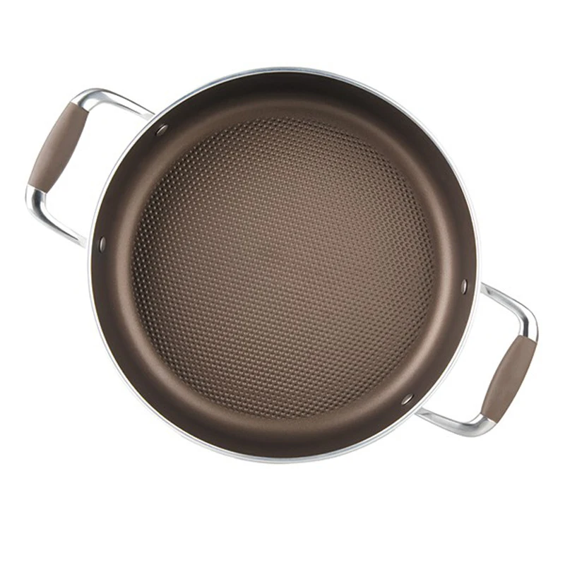 Сотейник с крышкой Rondell Mocco 26 cm RDA-282 (Диаметр 26 см, штампованный алюминий, антипригарное покрытие, толщина стенок и дна 3,5 мм, подходит для всех плит, подходит для посудомойки)