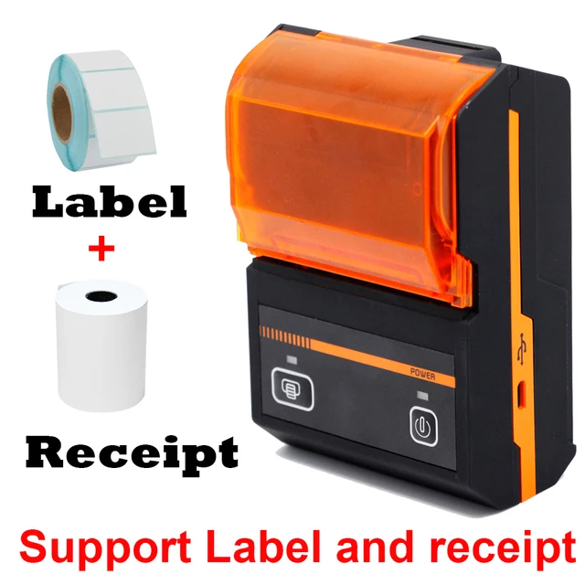 m58a 58mm 2 inch bluetooth barcode label sticker printer and thermal