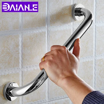 

BAIANLE Toilet Safety Handrail Disabled Stainless Steel Bathroom Bathtub Handle Elderly Portable Support grab bar Wall Mounted