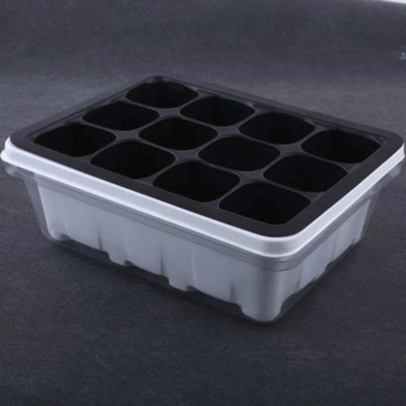 

12Hole Plant Seed Grow Box home garden Insert Propagation Nursery Seedling Box