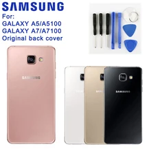 Samsung оригинальная задняя Батарея дверь задняя Стекло чехол для samsung Galaxy A5 A510 A510F A5100 A7 A7109 A7100 A710F A710