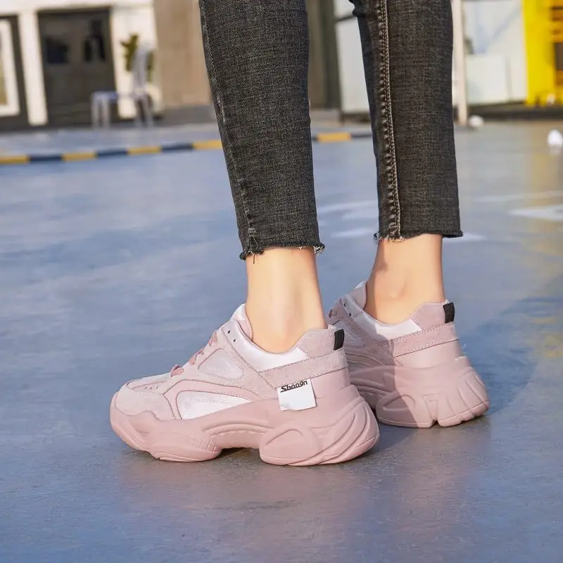 Женская обувь на не сужающемся книзу массивном каблуке, на платформе, zapatos de mujer, новинка весны 2019 года, chaussures femme, женская обувь из