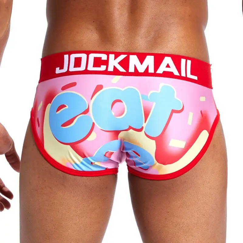 Трусы брифы JOCKMAIL мужские Брендовое пикантное нижнее белье слипы с игривым