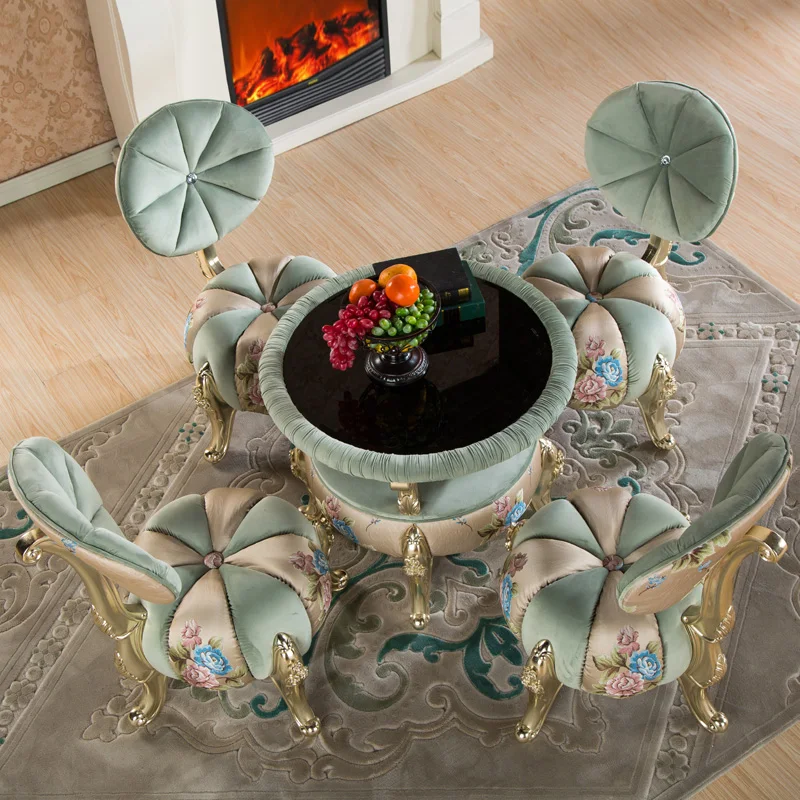 European negotiating table and chairs combination reception desk and chair round table negotiating