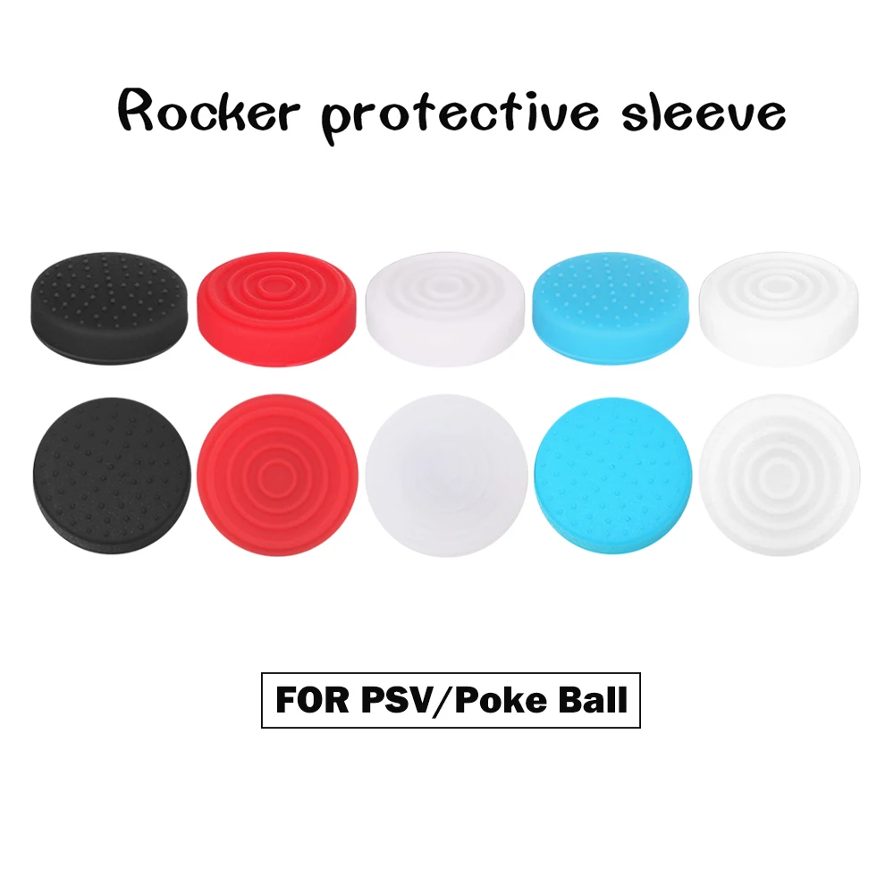 

New 6 In 1 Silicone Thumbstick Grip Cap Joystick Analog Protective Cover Case For Sony PlayStation Ps Vita PSV 1000/2000 Slim