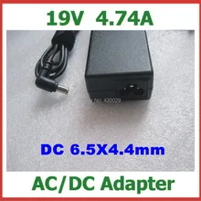 10 шт. адаптер питания переменного тока 19 в 4.74A 90 Вт DC 6,5x4,4 мм зарядное устройство для ноутбука sony Сменное зарядное устройство