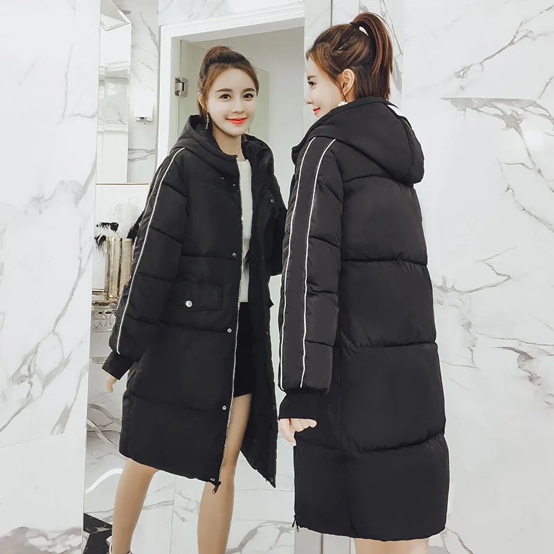 Black Chaqueta Capuche Femmes Chaud Vestes Ouaté Nouveau 2018 Veste Coton Epaissir Mujer Manteau En Longues red Qihuang Hiver Femme À wFRSqUBB