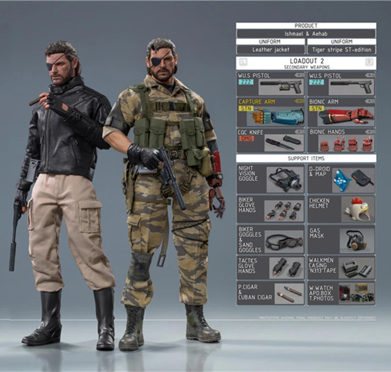 

Action Figure For Collection full set doll Big Boss Ishmael And Ahab Venom Snake LIMTOYS 004/005 EP52-Double Phantom Edition Toy