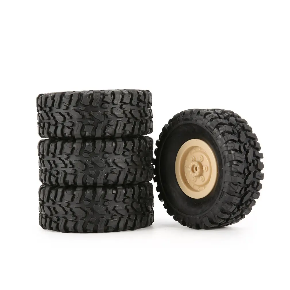 4pcs Rubber Wheel Rim Tire Tyre for RC 1/16 Climbing Crawler Car WPL B-1/B-24/C-14/C-24/B-16 Truck Part Spare Accessories | Игрушки и