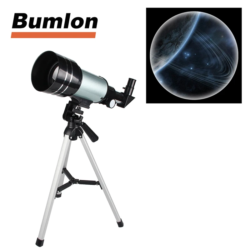 Astronomical Telescope F30070 15-150x 70mm Zoom High-powered Monocular Digital Eyepiece with Aluminum Tripods RL38-0012 (2)