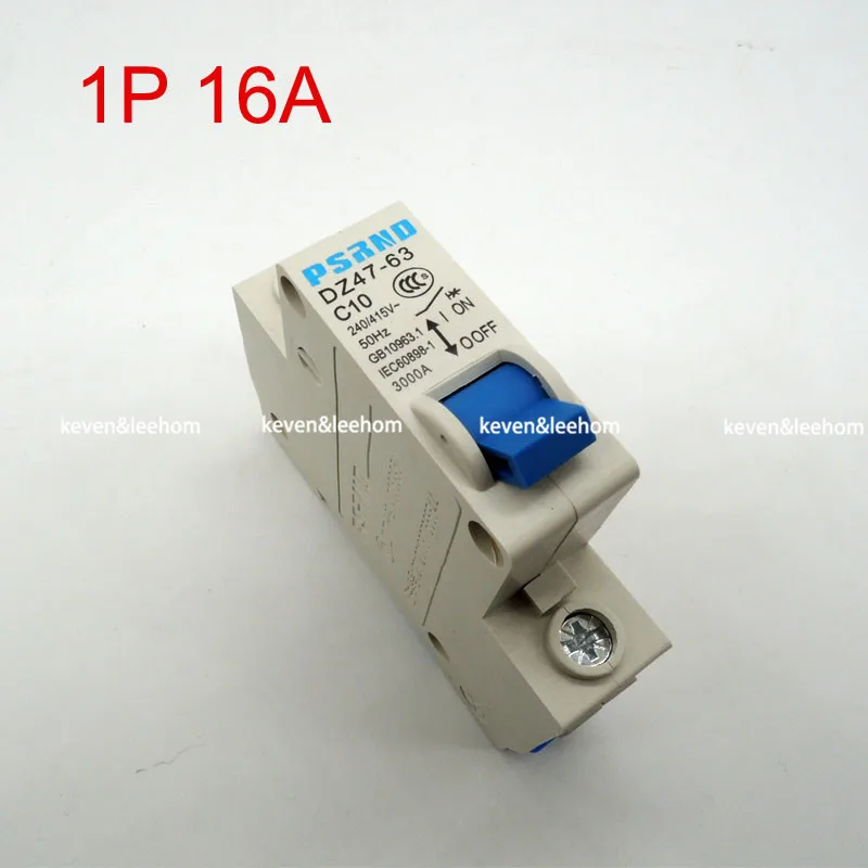 

DZ47 1P 16A AC 230V 400V Circuit breaker MCB Household air switch without leakage C type
