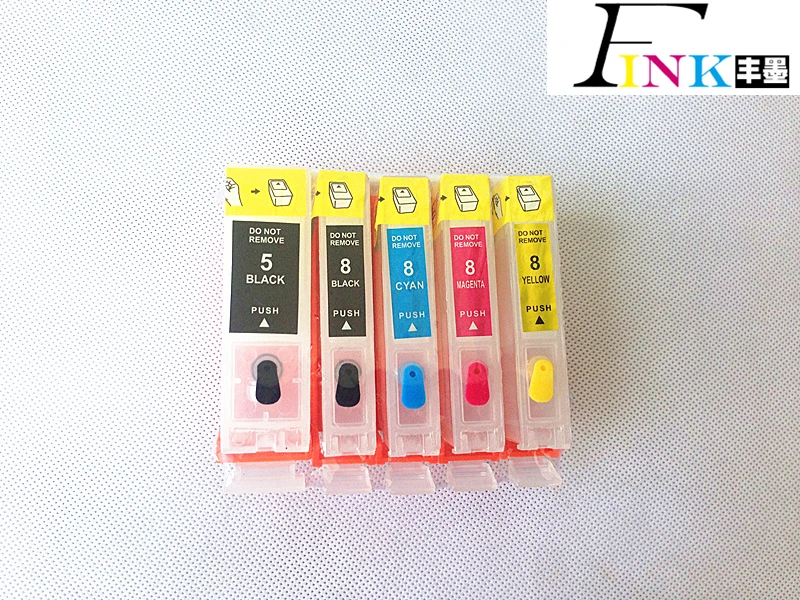 5 шт. PGI-5 картридж для Canon PIXMA iP3300 iP4200 iP4300 iP4500 iP5200 iP5200R iP5300 iX4000 iX5000 с дугой |
