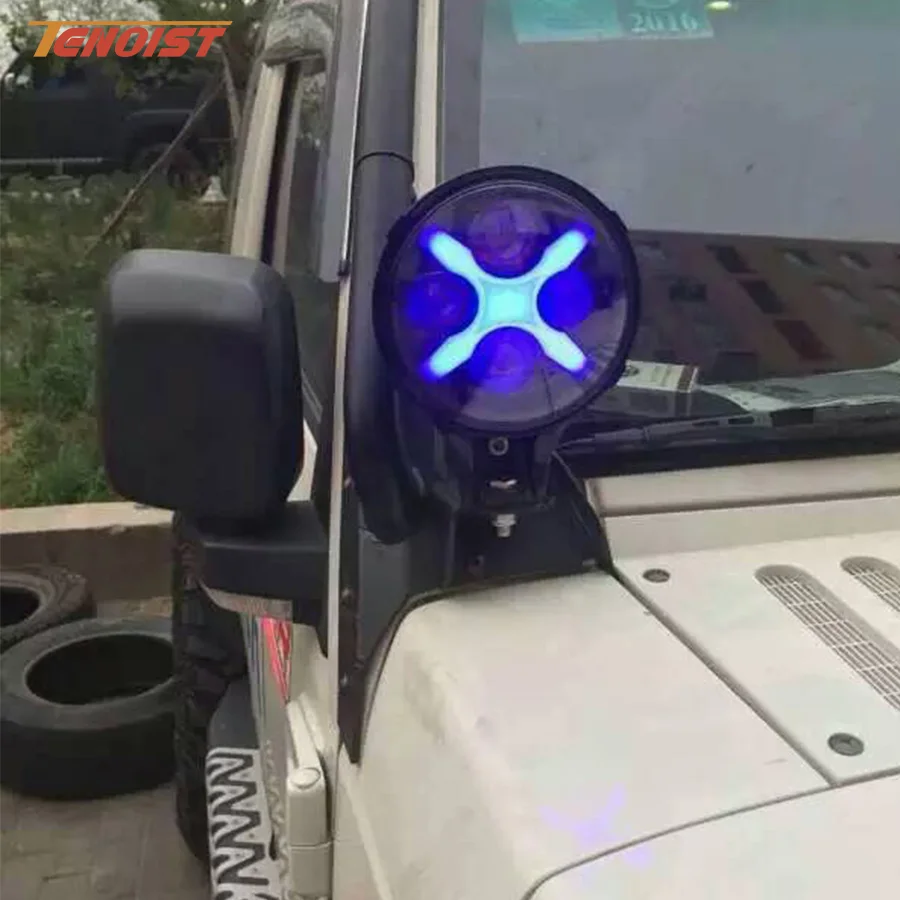 Супер яркий 6 дюймов 60 Вт Светодиодный светильник переднего бампера белый синий красный зеленый Янтарный X светильник для Wrangler Renegade Defender Offroad