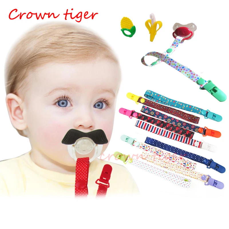 cute baby Pacifier clips Chains holder adjustable nipple clamps Teethers Holder clips chains holder for avent soother nipples