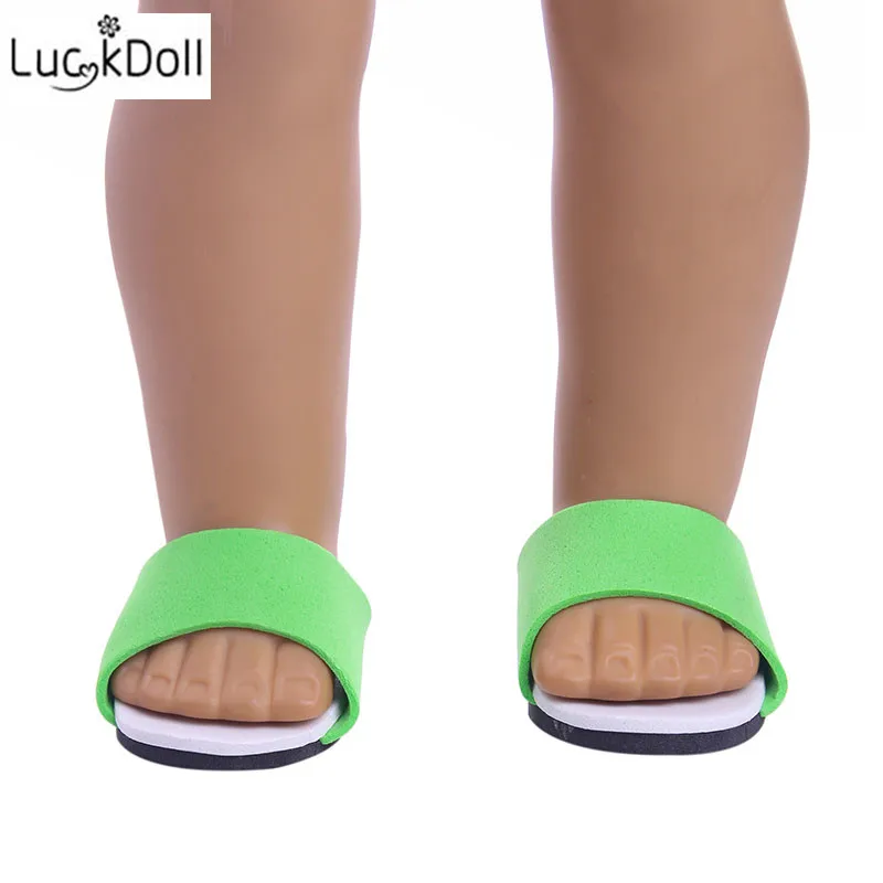 Luckdoll рекламные куклы мини-тапочки fit 18 дюймов американская кукла женщина и 43 см аксессуары для детской куклы игрушки для детей