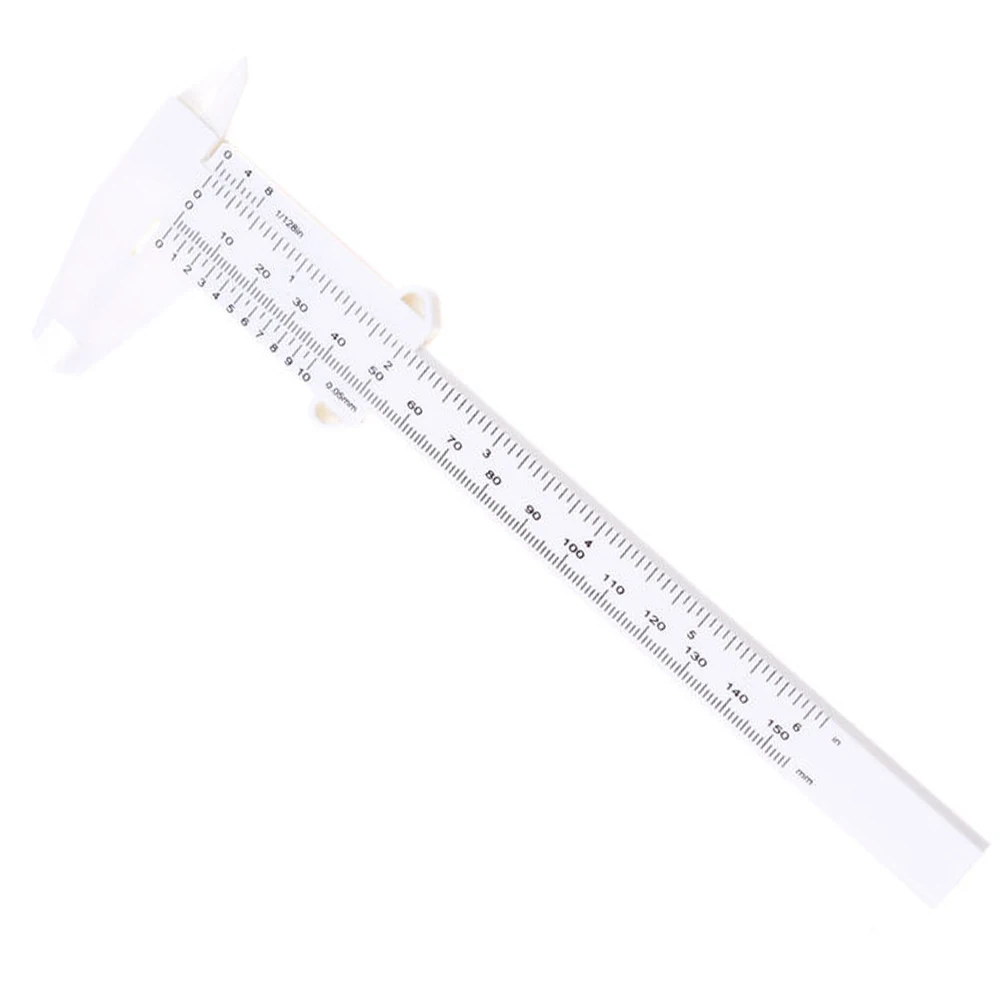 

2019 new 150mm Plastic Ruler Sliding Gauge Vernier Caliper Jewelry Measuring Ruler Electrical Testing Vernier Calipers #22