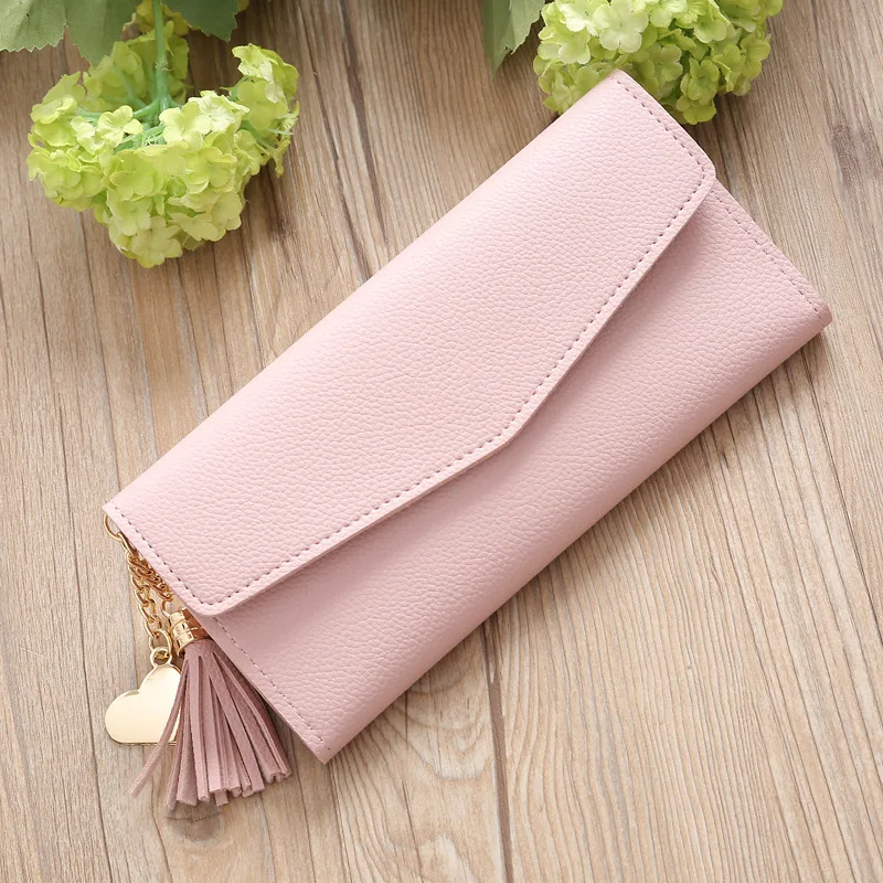 2019 Brand Latest Soft Leather Long Women Wallet Change ...