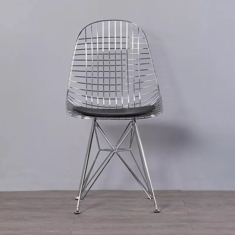 Бесплатная доставка U-BEST промышленные металлические проводной стул, Гарри bertoia stackable Проволочной кафе столы и стулья Открытый стул